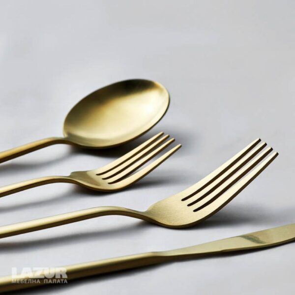 Faro Matte Gold Cutlery Boxed - Image 4