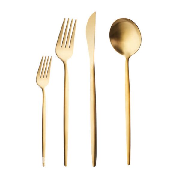 Faro Matte Gold Cutlery Boxed - Image 3