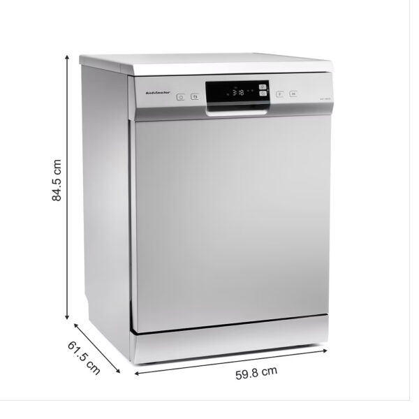Kelvinator Dishwasher, 6 Programs, 13 Settings, Stainless Steel - Image 3