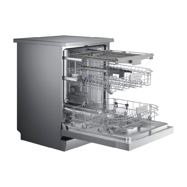 Samsung Dishwasher, 14 Settings, 7 Programs, Silver - Image 7