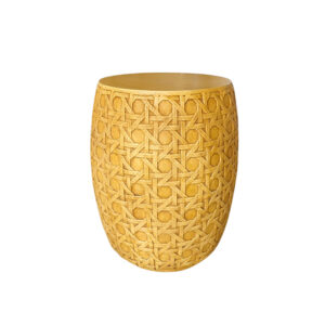 Outdoor Side Table-Rattan Style, Beige