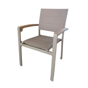 Single Aluminium Chair, Beige