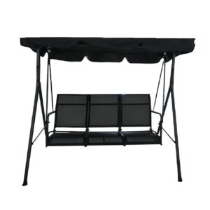 Swing Metal, 3 Seaters, Black 