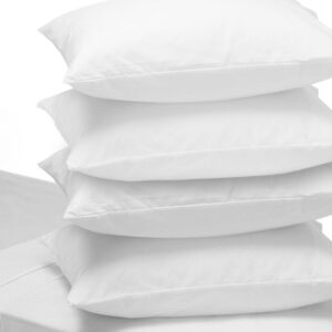 Microfiber Silicone Pillow, White