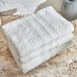 Road Off 4-Piece Towel Set, White