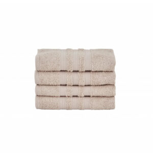 Road 4-Piece Face Towel Set, Beige