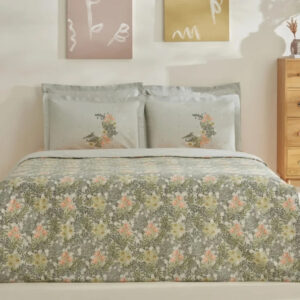 Cindy Cotton Double Duvet Green Cover Set