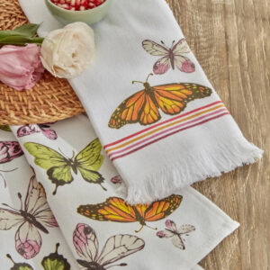 Butterfly 2 Pack Kitchen Cotton Towel