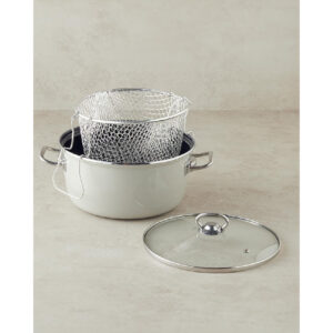 Sartagi Enamel Frying Pan, Beige