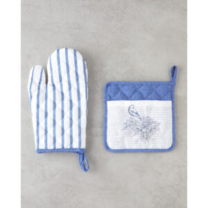 Edenic Oven Glove and Pot Holder Set
