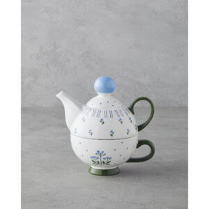 Blue Flowers Tea Pot