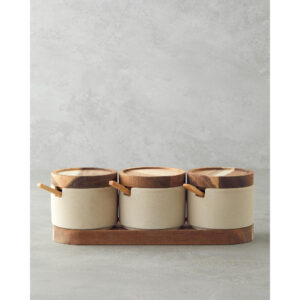 Mara Dolomite Spice Bowl Set