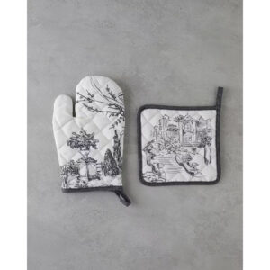 Valessa Oven Glove and Pot Holder Set