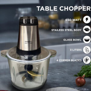 General Technology Chopper, 500W, 3L Glass Bowl