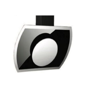 General Technology Hood 60cm, 650m³/h, 190W, Inclined Stainless & Black