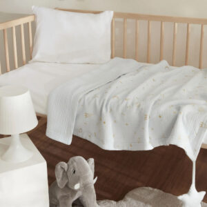 Tarry Muslin Baby Blanket, Blue