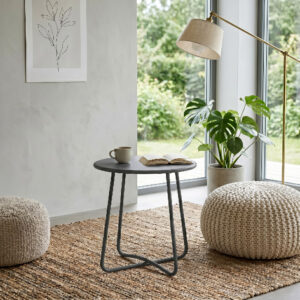Side Steel Table, Grey