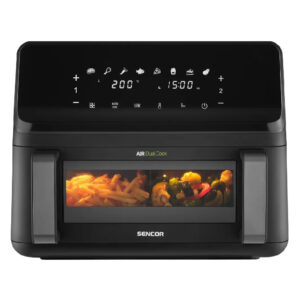 Sencor Dual Air Fryer, 9L, 2700W, 8 Programs
