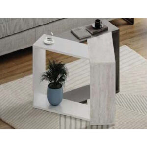 Coffee Table, White and Grey