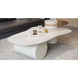 Ceramic Coffee Table, White Color