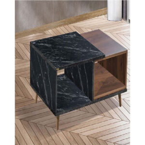 Brown and Black Marble Table